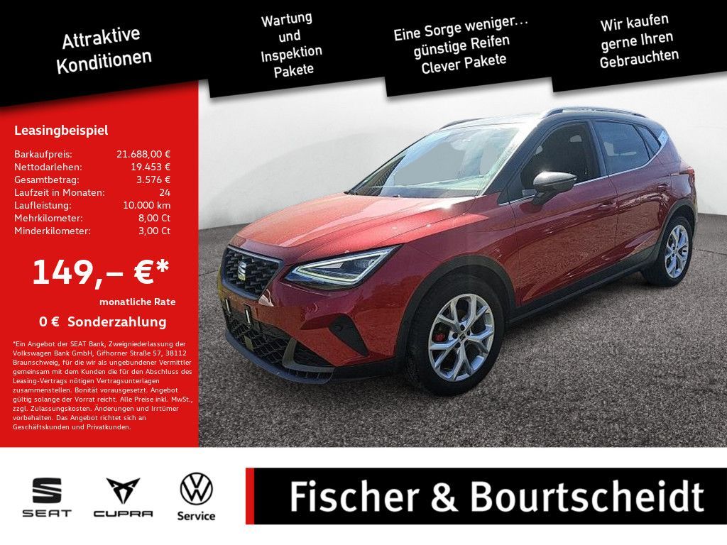Seat Arona 1.0 TSI FR DCC KAMERA NAVI ACC FACEL. LED Leasing