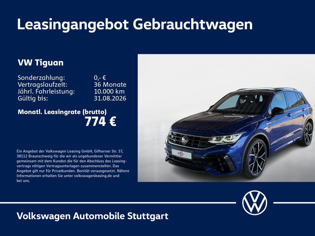 Volkswagen Tiguan R 2.0 TSI DSG Navi Kamera Pano AHK ACC Leasing