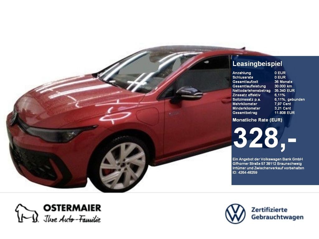 Volkswagen Golf VIII GTE BLACK STYLE 1.5eTSI 272PS DSG HYBR Leasing