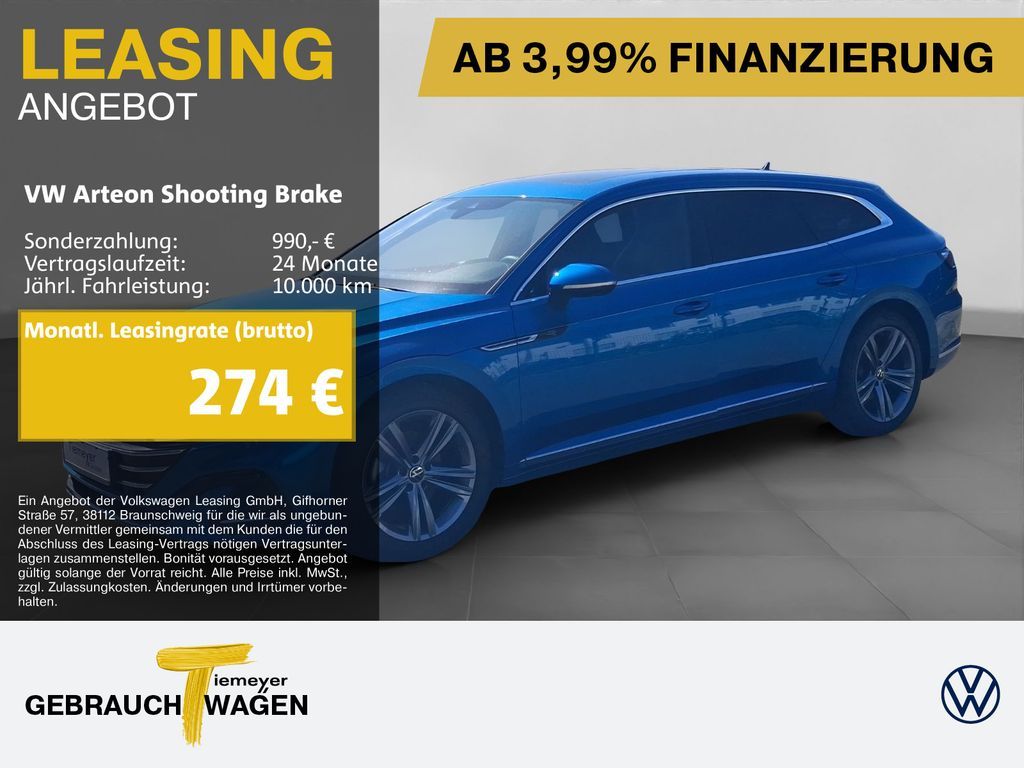 Volkswagen Arteon Shooting Brake 2.0 TDI DSG 4M R-LINE LM20 Leasing
