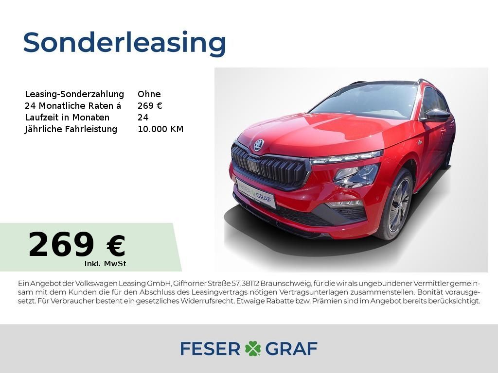 Skoda Kamiq Monte Carlo 1,5 TSI DSG - AHK,NAVI,KAMERA Leasing