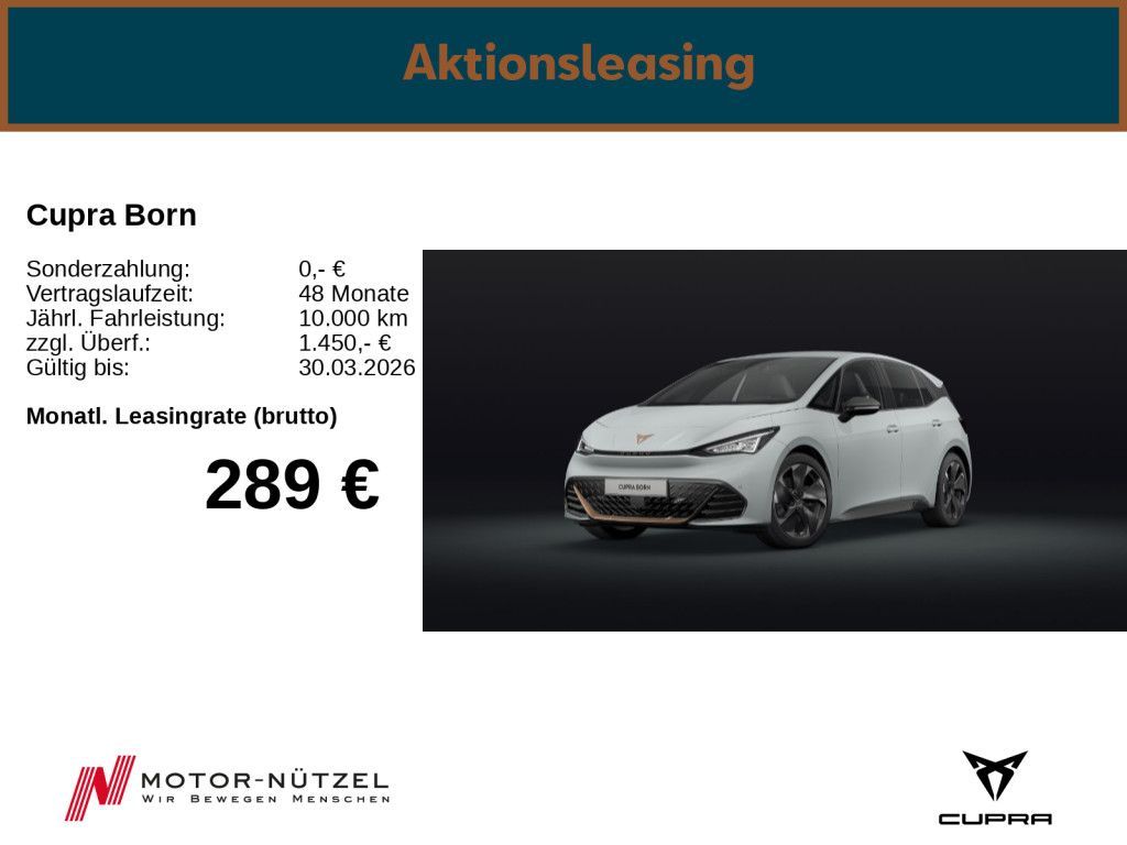 Cupra Born 150 kW (204 PS), 60 kWh *BESTELLAKTION* Leasing