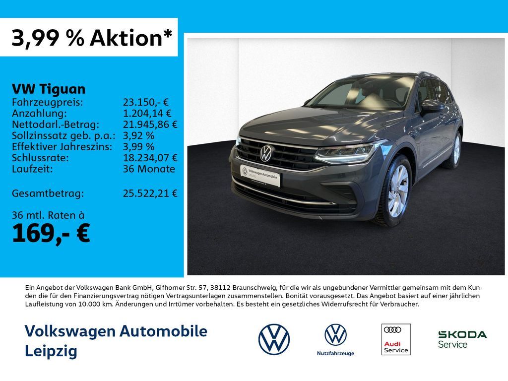 Volkswagen Tiguan 2.0 TDI Active*AHK*ACC*Rear View*SHZ*Navi Leasing