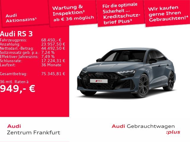 Audi RS3 Limousine quattro S tronic Matrix-LED Navi S Leasing