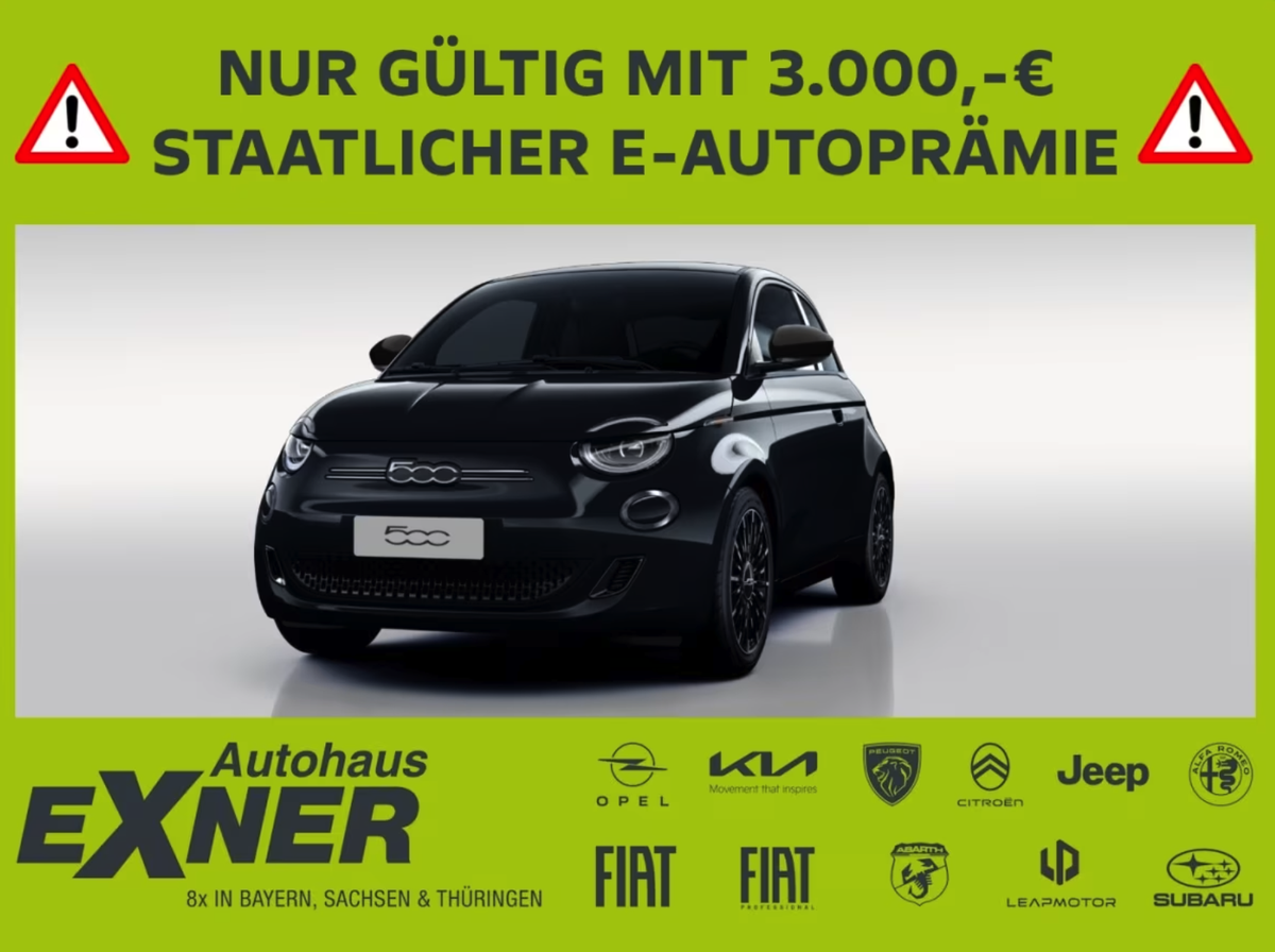 Fiat Fiat 500e ICON - INKL. 3.000€ E-FÖRDERPRÄMIE Leasing