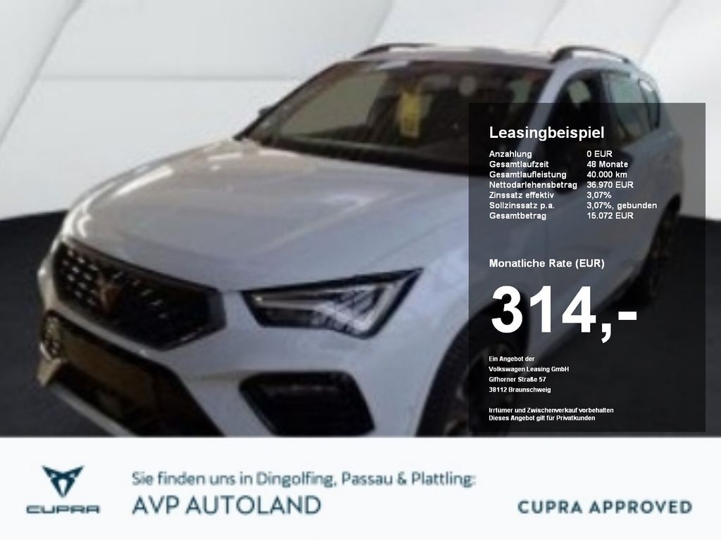 Cupra Ateca 2.0 TSI DSG 4Drive | NAVI | AHK | ACC | Leasing