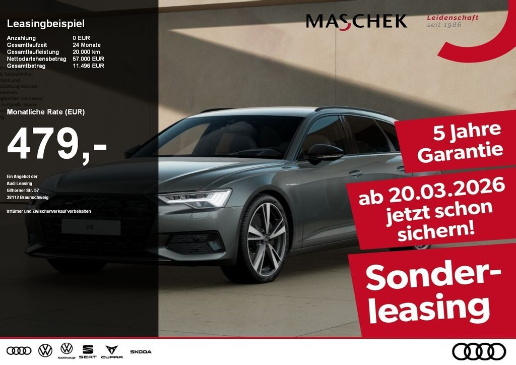 Audi A6 Avant S Line 50 TFSIe 99UPE HUD HD-Matrix B&O Leasing