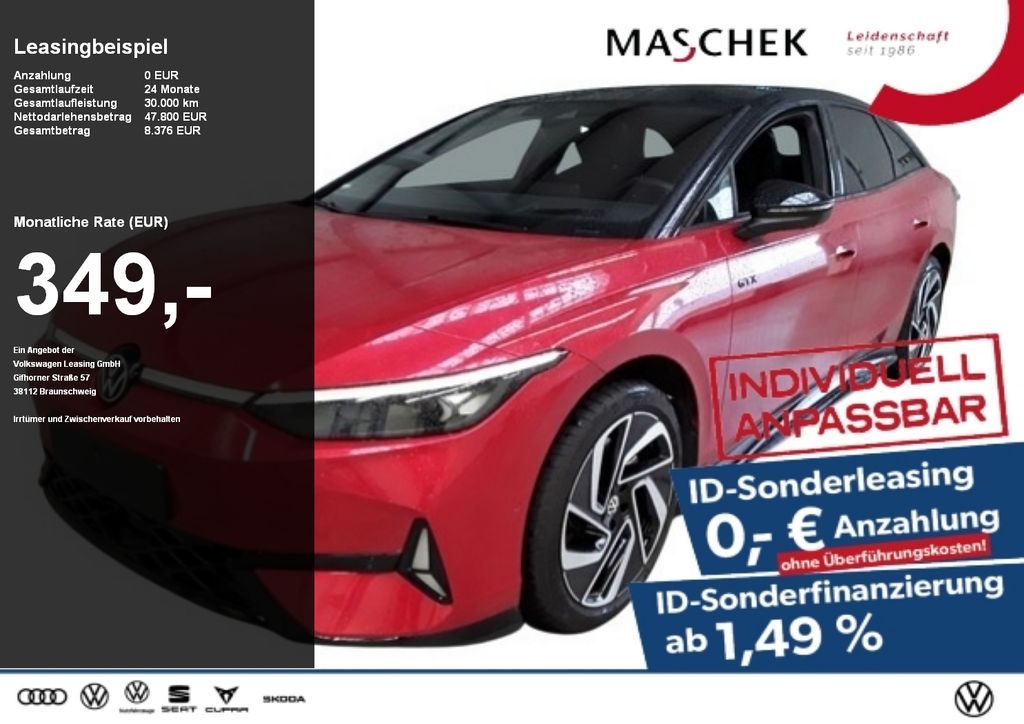 Volkswagen ID.7 GTX Sonderleasing ohne zzgl Kosten! AHK AHK Leasing
