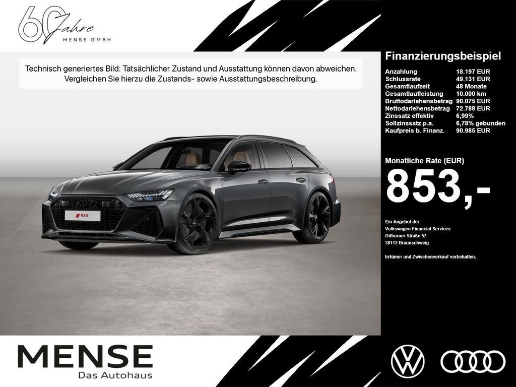 Audi RS 6 Avant 4.0 TFSI quattro tiptronic Matrix HUD Leasing