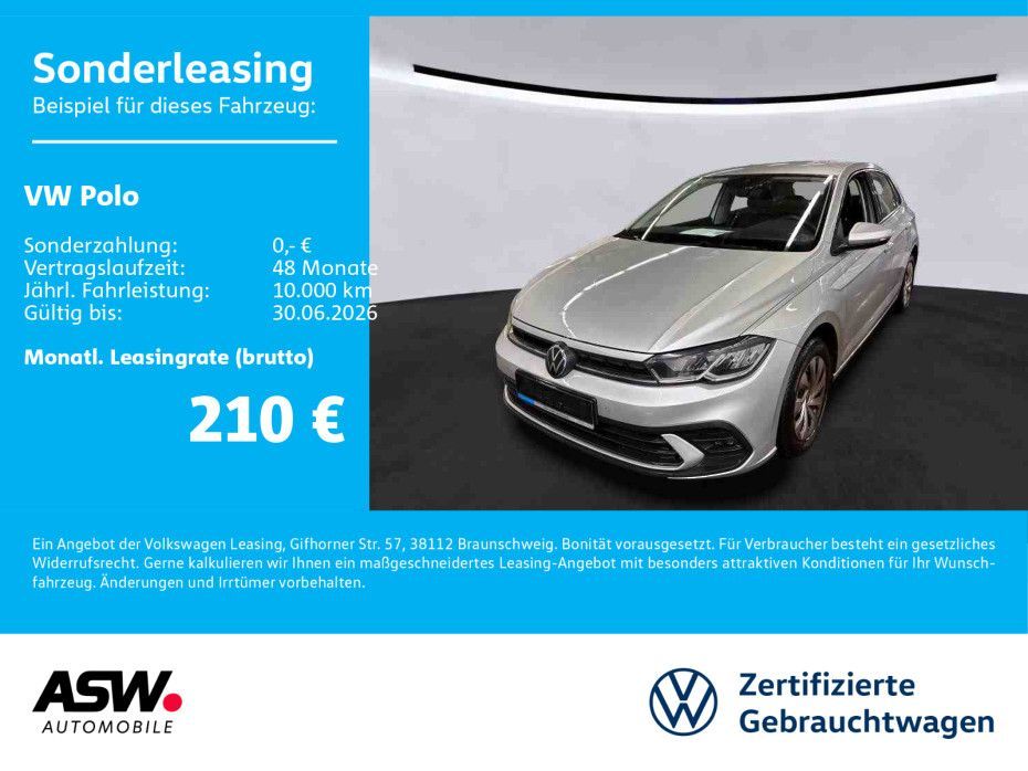 Volkswagen Polo Life 1.0 TSI DSG LED Navi PDC SHZ Leasing