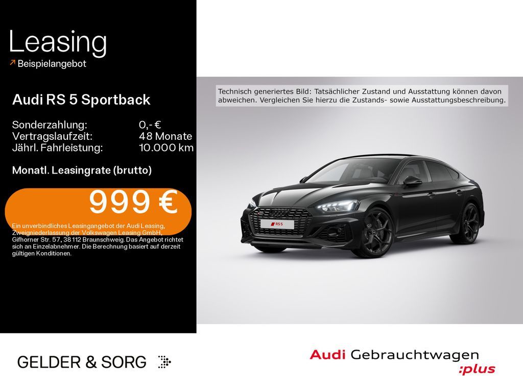 Audi RS 5 Sportback competition Keramik*300 km/h*Pano Leasing