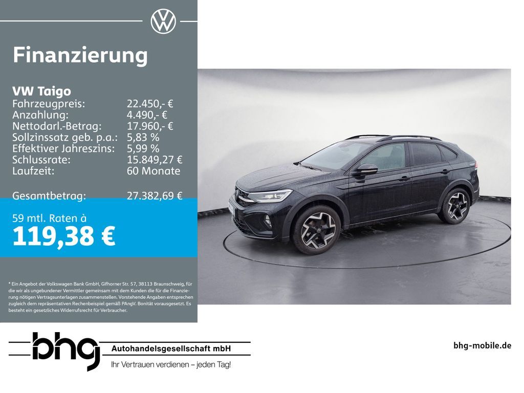 Volkswagen Taigo 1.0 TSI DSG R-Line *AHK*KAMERA*ACC* Leasing