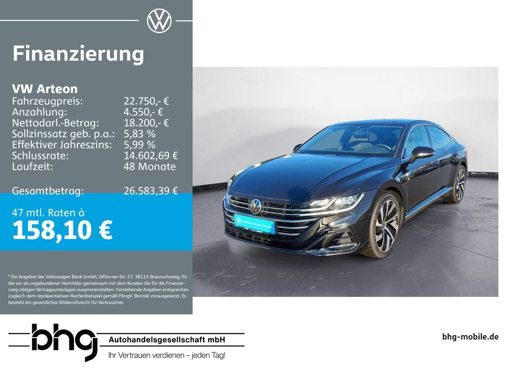 Volkswagen Arteon 1.4 eHybrid DSG R-Line Leasing