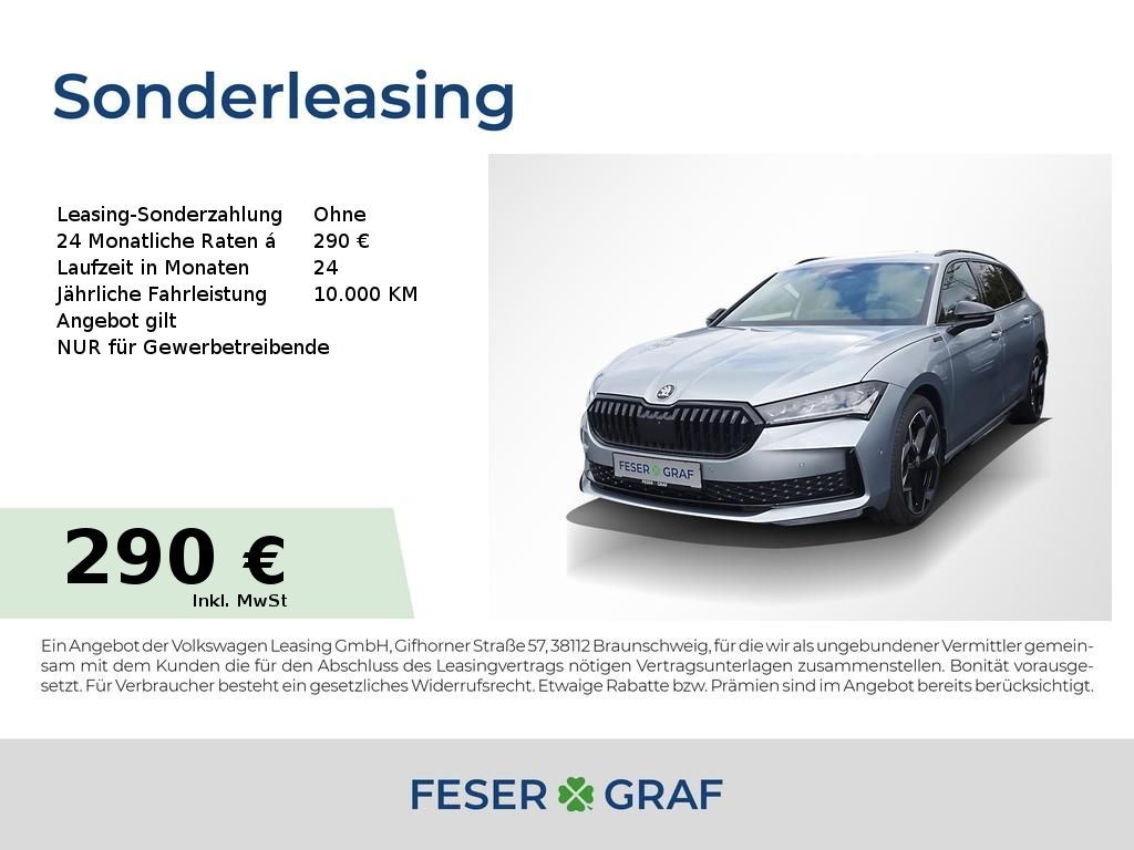 Skoda Superb Combi 2.0 TSI Sportline DSG 360° AHK Leasing