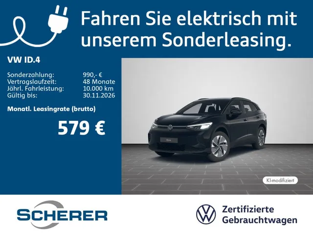 Volkswagen ID.4 PRO, 82 KWH|210 KW|*2,49%*|SOH 100%|NAVI|AC
