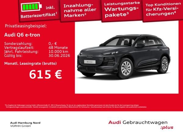 Audi Q6 e-tron performance Navi AHK B&O Pano HeadUp Leasing