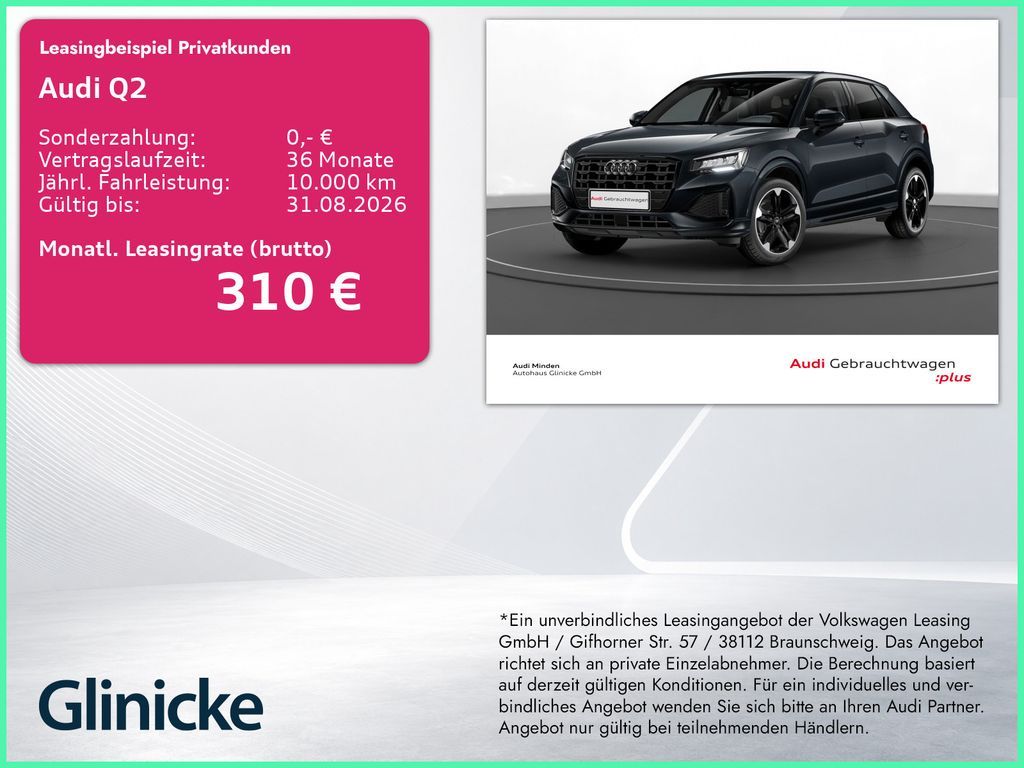 Audi Q2 35 TFSI advanced AHK LED LM 18