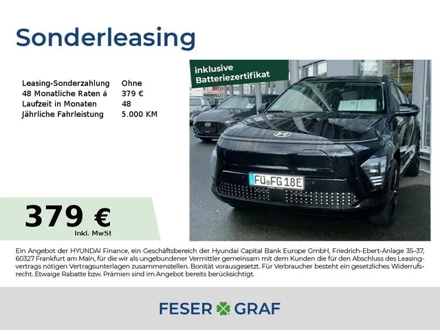 Hyundai Kona PRIME TECHNIK-PAKET LED SHZ LHZ 65 KWh