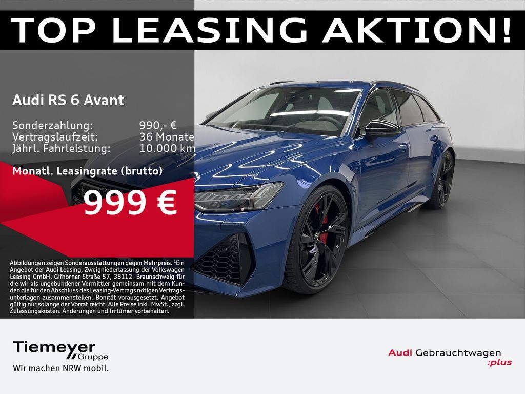Audi RS6 Avant TFSI Q LM22 RS-SPORTABGAS DRC ST.HEIZ Leasing