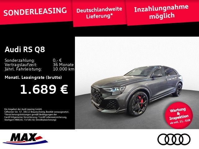 Audi RS Q8 SUV performance 305KM/H+PANO+AHK+MEMORY+ST Leasing