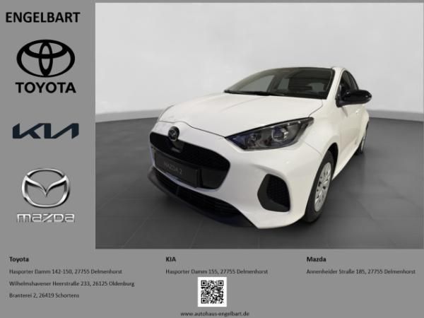 Mazda 2 Hybrid Prime-Line ACC Apple CarPlay Android Auto Klimaautom Musikstreaming DAB Spurhalteass. Leasing