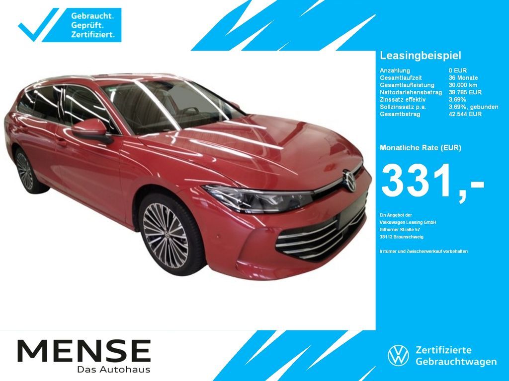 Volkswagen Passat 1.5 TSI eHybrid DSG Elegance IQ.Light|Mat Leasing