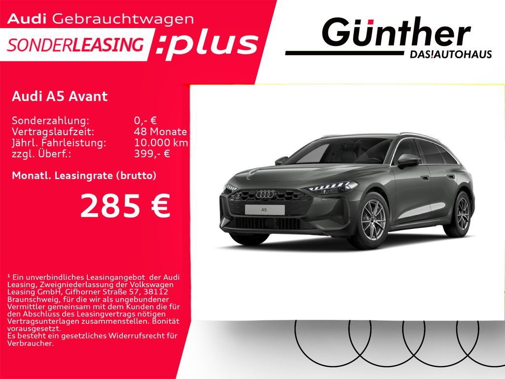 Audi A5 Avant TFSI+WINTERRÄDER+RÜCKFAHRKAMERA+SOUNDSY Leasing