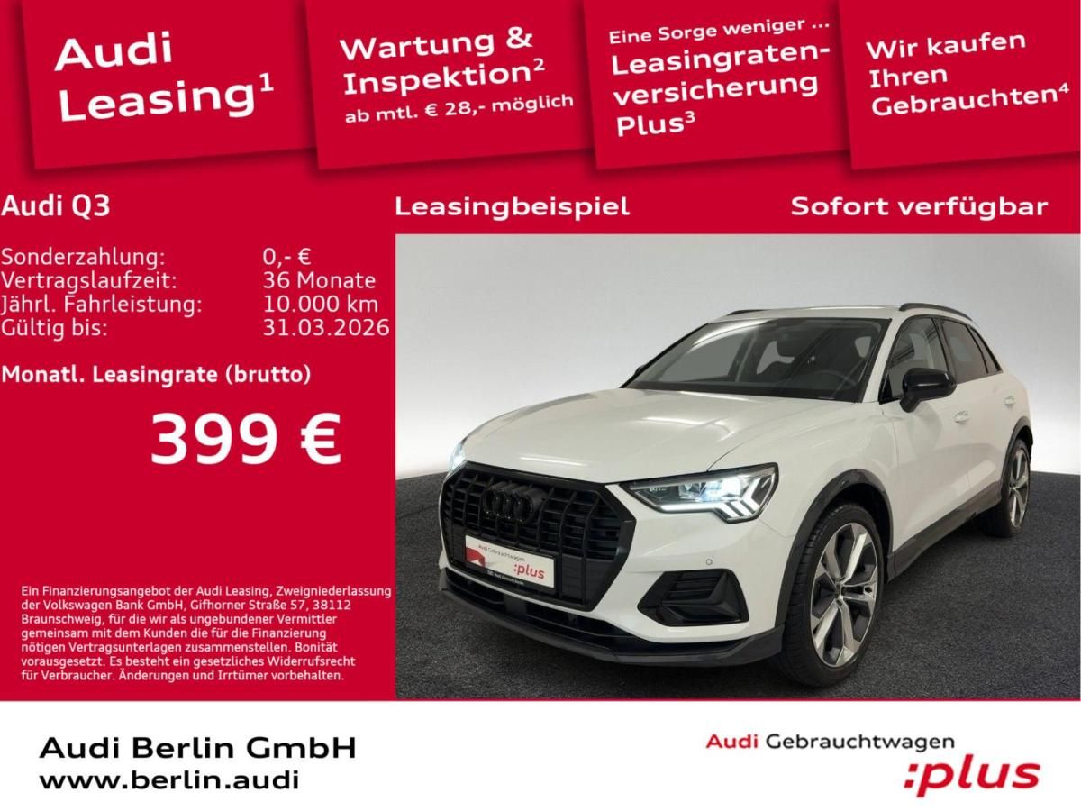 Audi Q3 advanced 35 TFSI S tr. AHK LED NAVI VIRTUAL Leasing