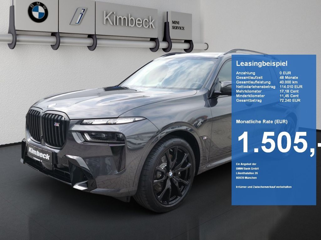 BMW X7 M60i xDrive M SPORT INDIVI GUNMETAL II METALL Leasing