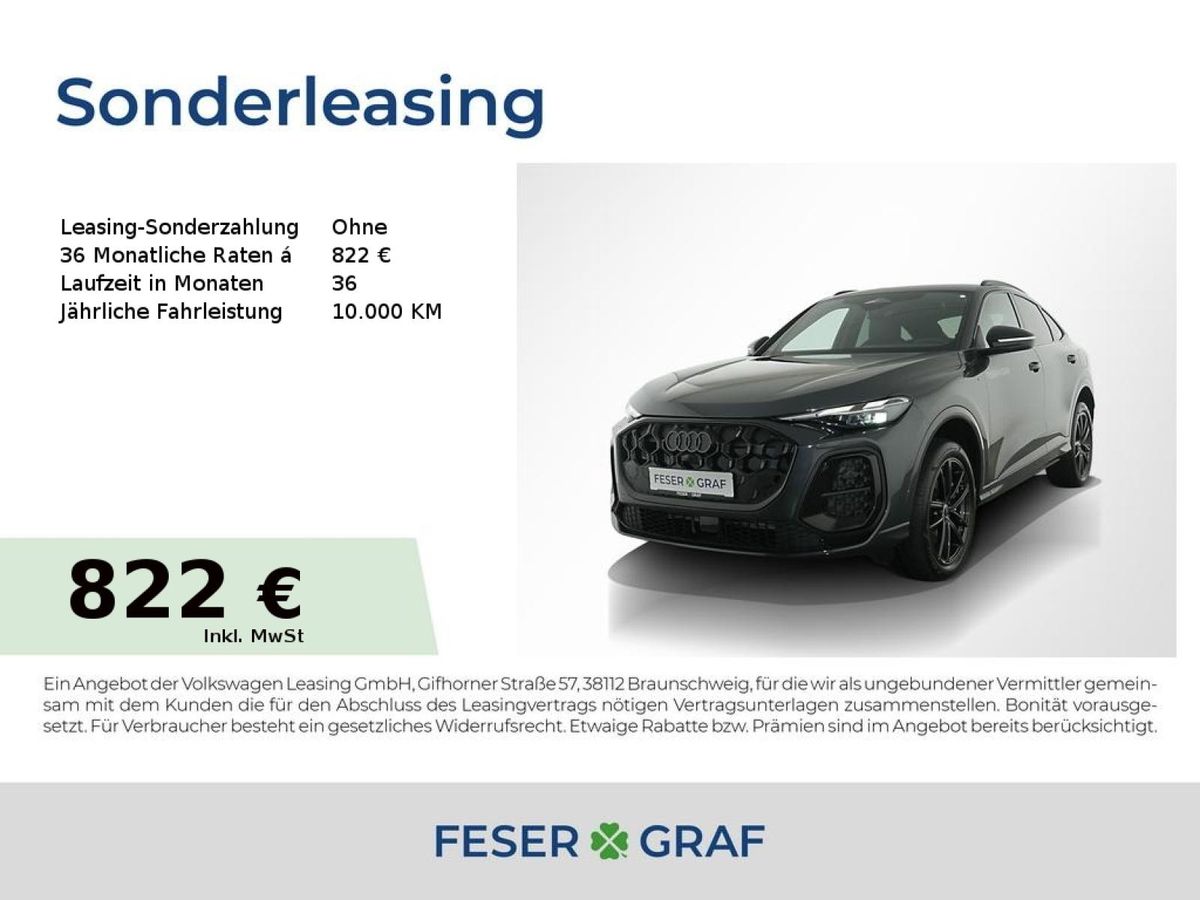 Audi Q5 Sportback e-hybrid quattro S tronic ACC 20 Leasing