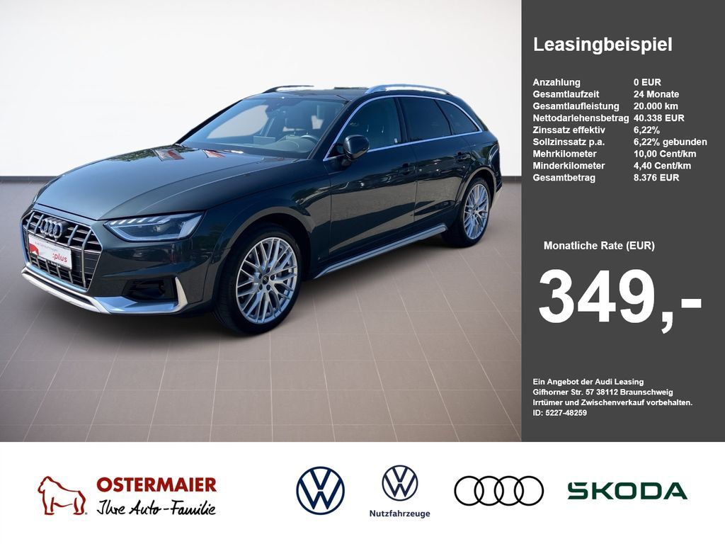 Audi A4 allroad 40TDI 204PS QUATTRO AHK.MATRIX.KAMERA Leasing