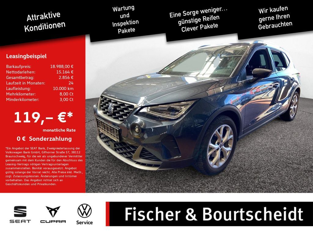 Seat Arona 1.0 TSI FR DSG KLIMA PDC NAVI FACEL. LED Leasing