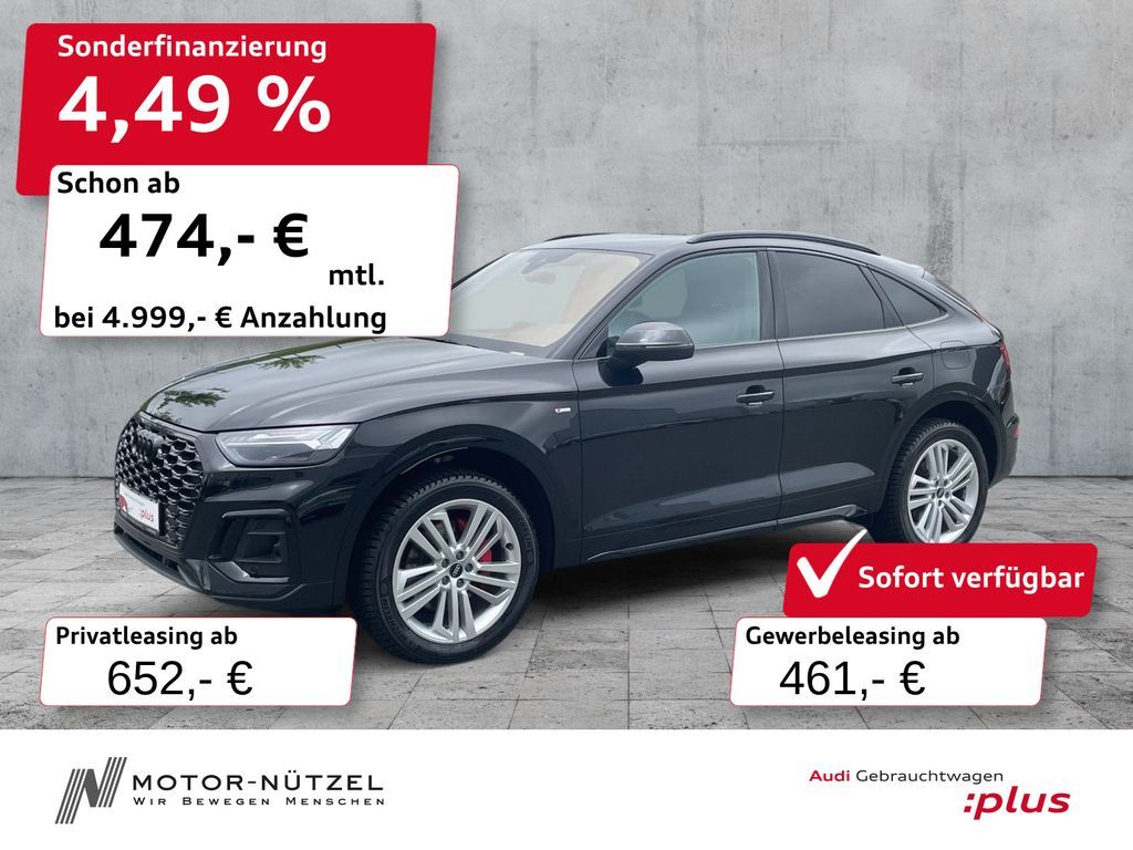 Audi Q5 Sportback 55 TFSI e QU S-LINE MATRIX+HuD+AHK Leasing