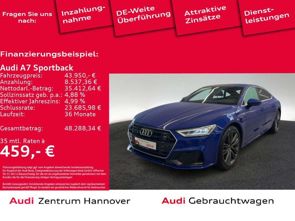 Audi A7 Sportback S line 50 TDI quattro LED Memory AC Leasing