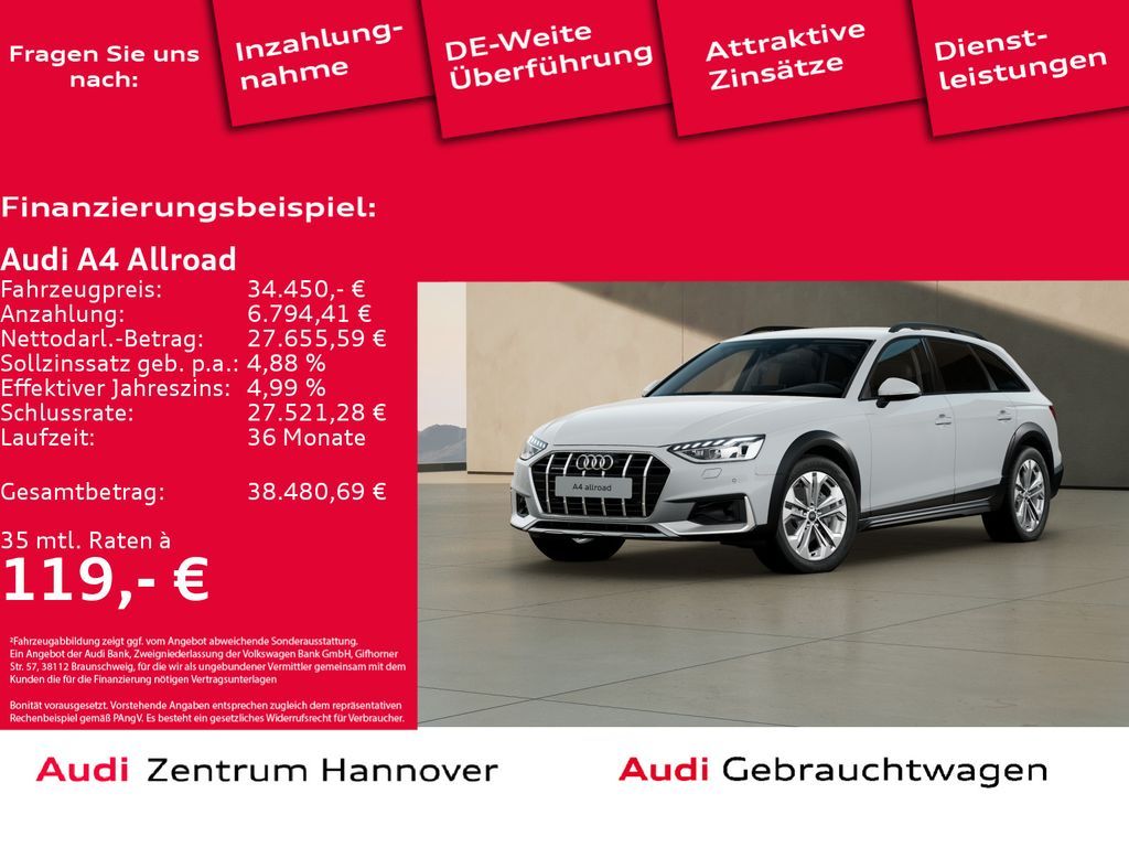 Audi A4 allroad quattro 40 TDI Kamera AHK Navi virtua Leasing