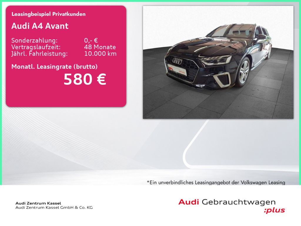 Audi A4 Avant 35 TFSI S line LED Navi Leder Kamera Leasing