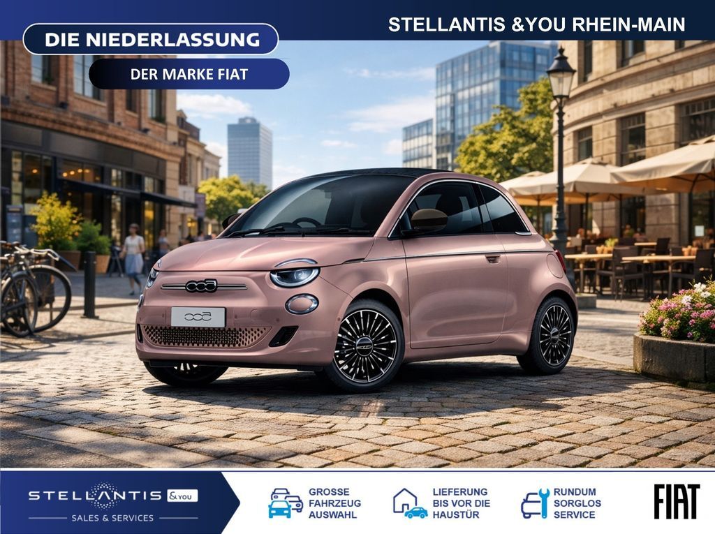 Fiat 500e Cabriolet La Prima Navi JBL ACC + TOP PLUS Leasing