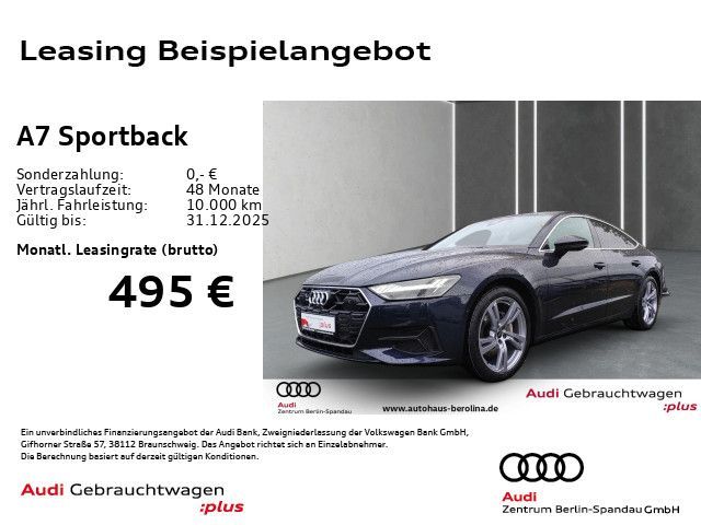 Audi A7 Sportback 45 TDI qu. S tronic *PANO*HuD*AHK* Leasing