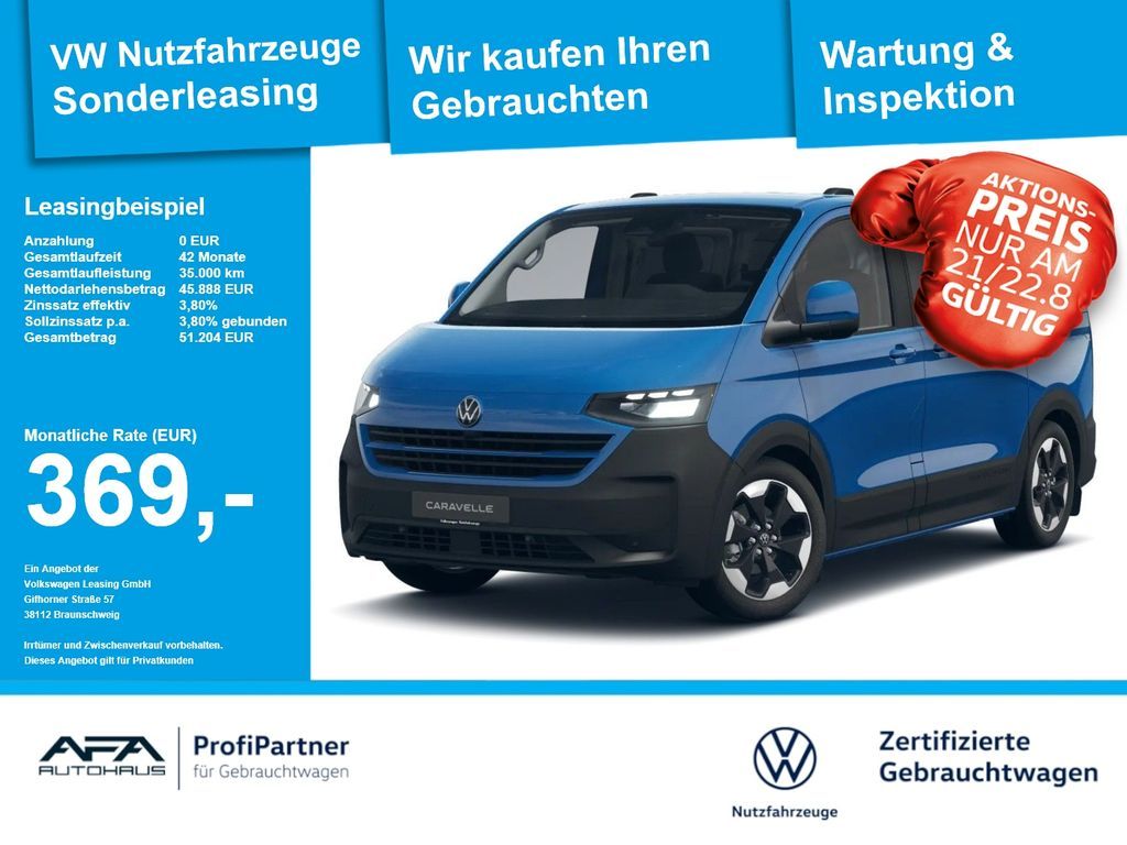 Volkswagen T7 e-Caravelle PanAmericana LED*AHK*Navi*RFK Leasing