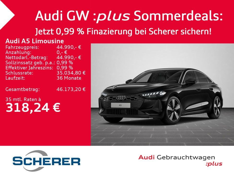 Audi A5 Limousine 2.0 TDI ACC KAMERA MATRIX Leasing