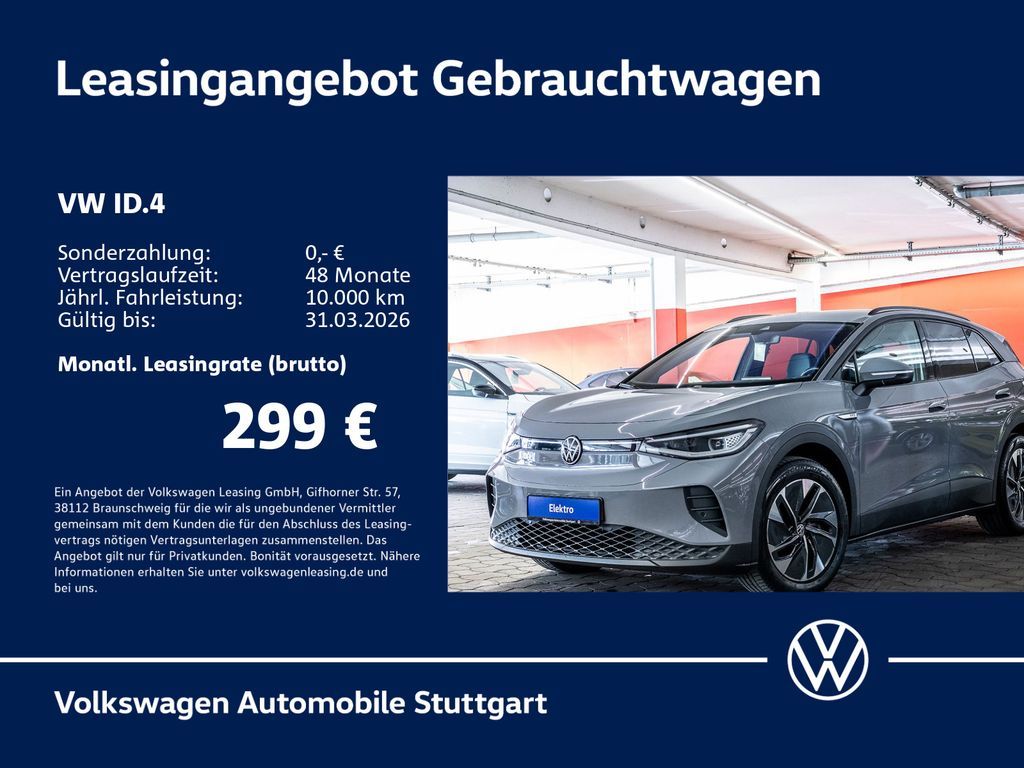 Volkswagen ID.4 Pro Performance Wärmep. Standh. Kamera ACC Leasing