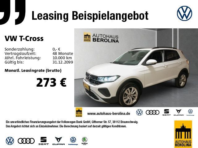 Volkswagen T-Cross 1.5 TSI Life DSG *PDC*R-CAM*LED*SHZ* Leasing