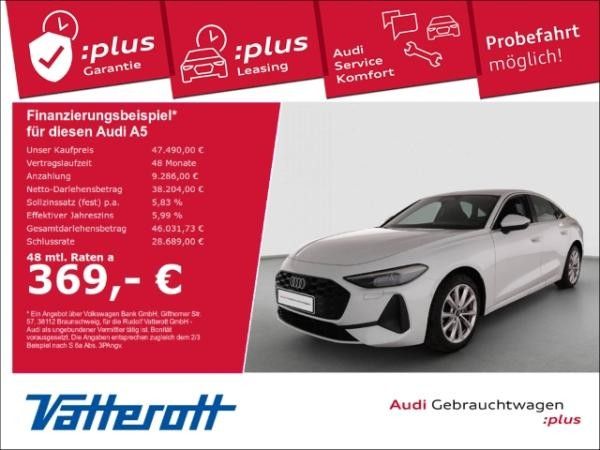 Audi A5 TFSI quattro Kamera CarPlay ACC Navi Leasing