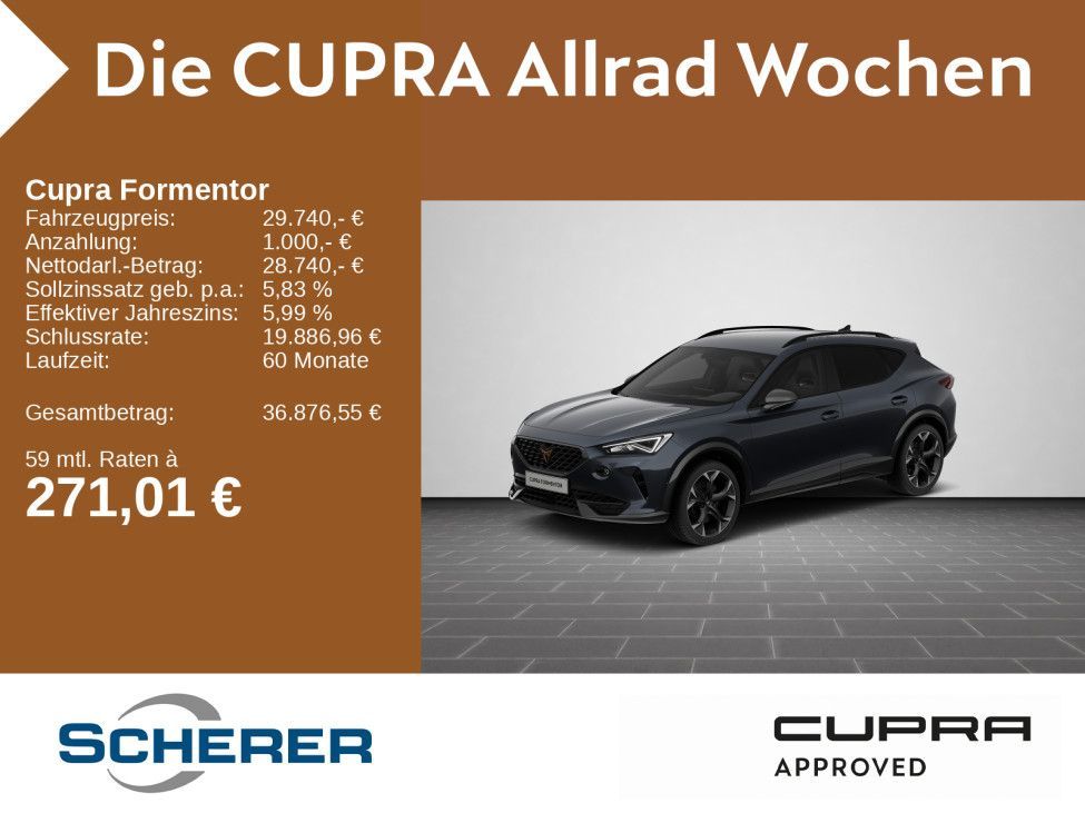 Cupra Formentor VZ 2.0 TSI DSG 4Drive LED NAVI SHZ EPH Leasing