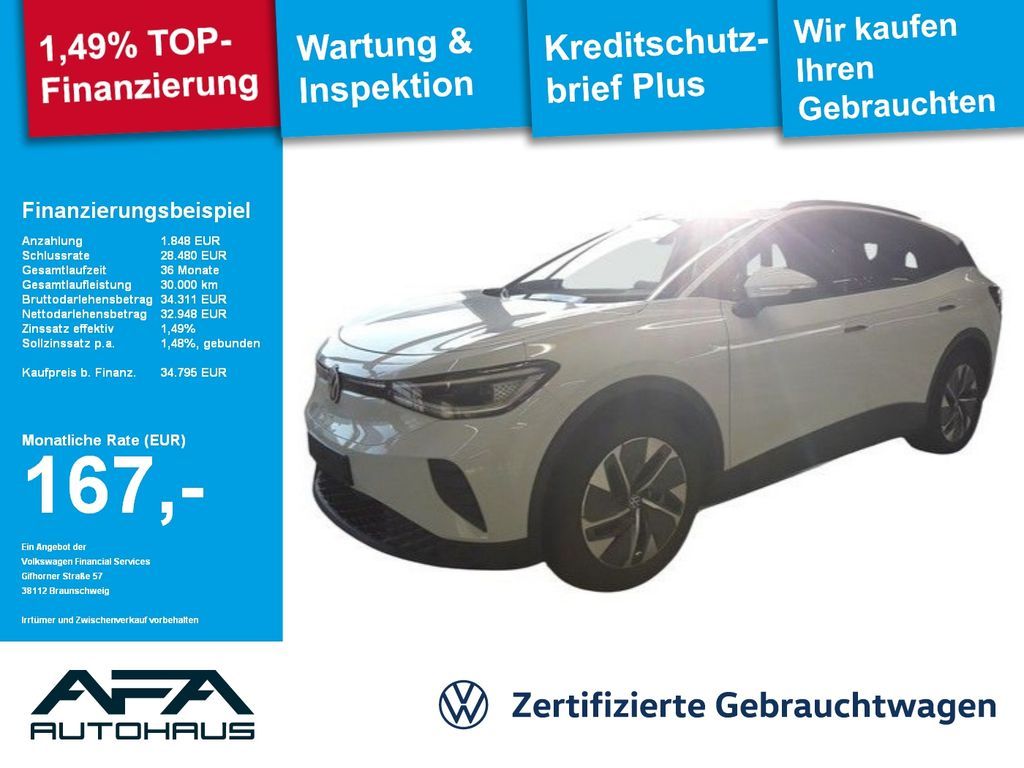 Volkswagen ID.4 Pro 82kWh Navi*LED*ACC*SHZ*APP*Wärmepumpe Leasing