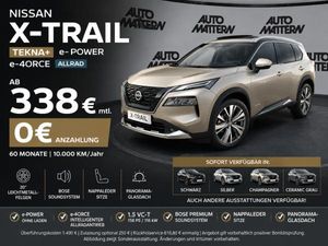 Nissan X-Trail NISSAN X-Trail TEKNA+ e-POWER e-4ORCE | 20" | BOSE | Nappaleder | Panorama | 0 € Anzahlung | 338 €