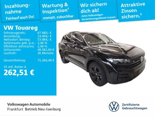 Volkswagen Touareg 3.0 TDI Tiptronic 4-Motion R-Line Blackstyle Navi Leder IQ.Light DAB+ FrontAssist Leasing