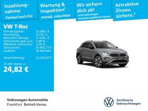 Volkswagen T-Roc Life GOAL 1.0 TSI 6-Gang NAV LED ACC APP