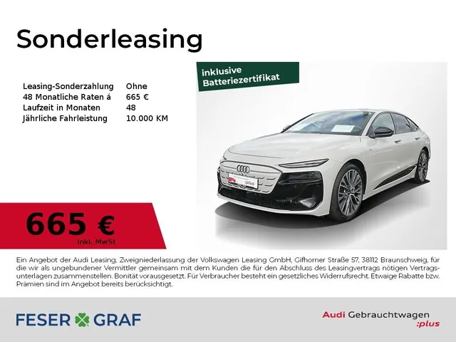 Audi A6 e-tron Sportback performance S line AHK 21"