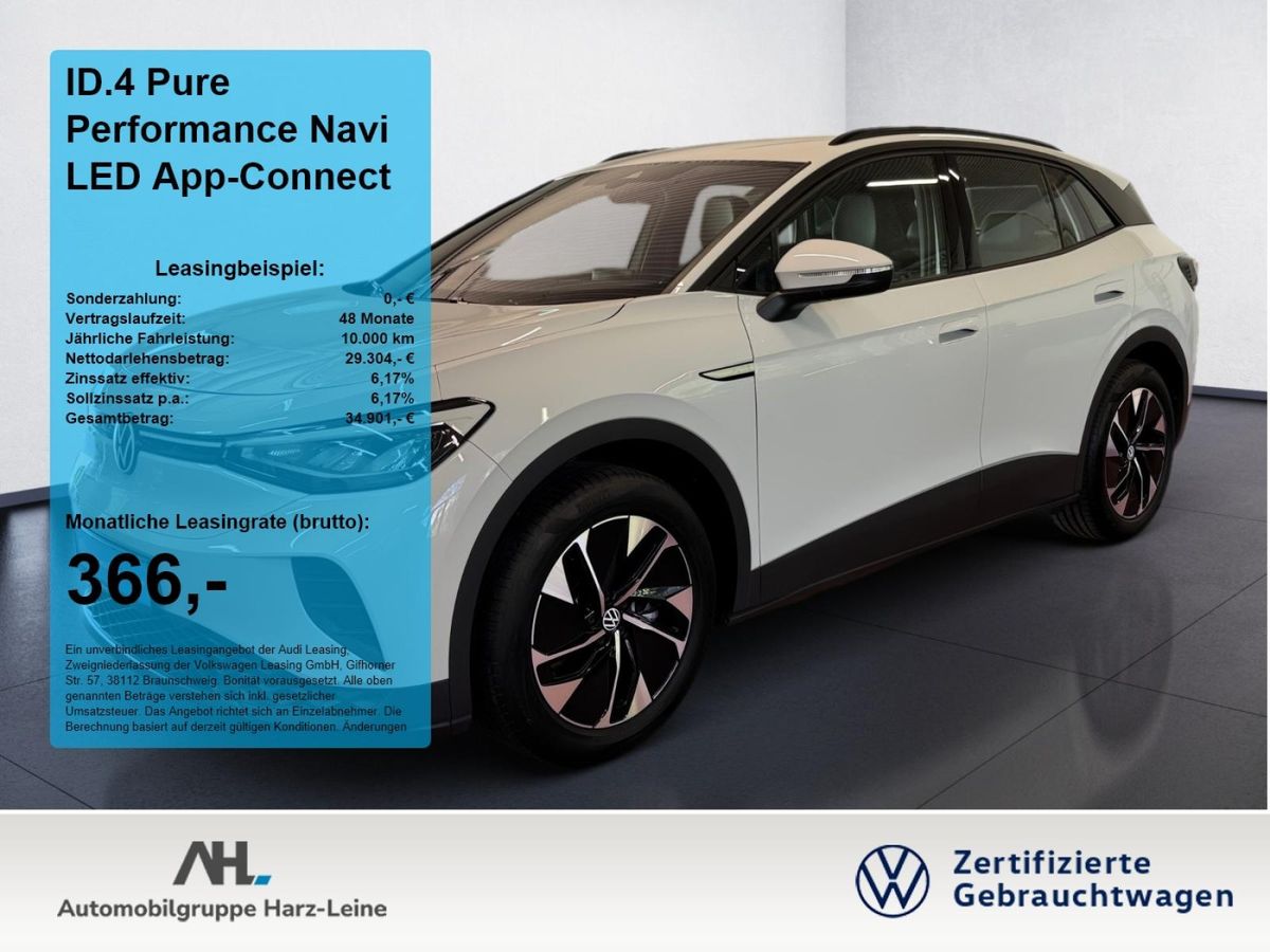 Volkswagen ID.4 Pure Performance Navi LED App-Connect ACC Leasing